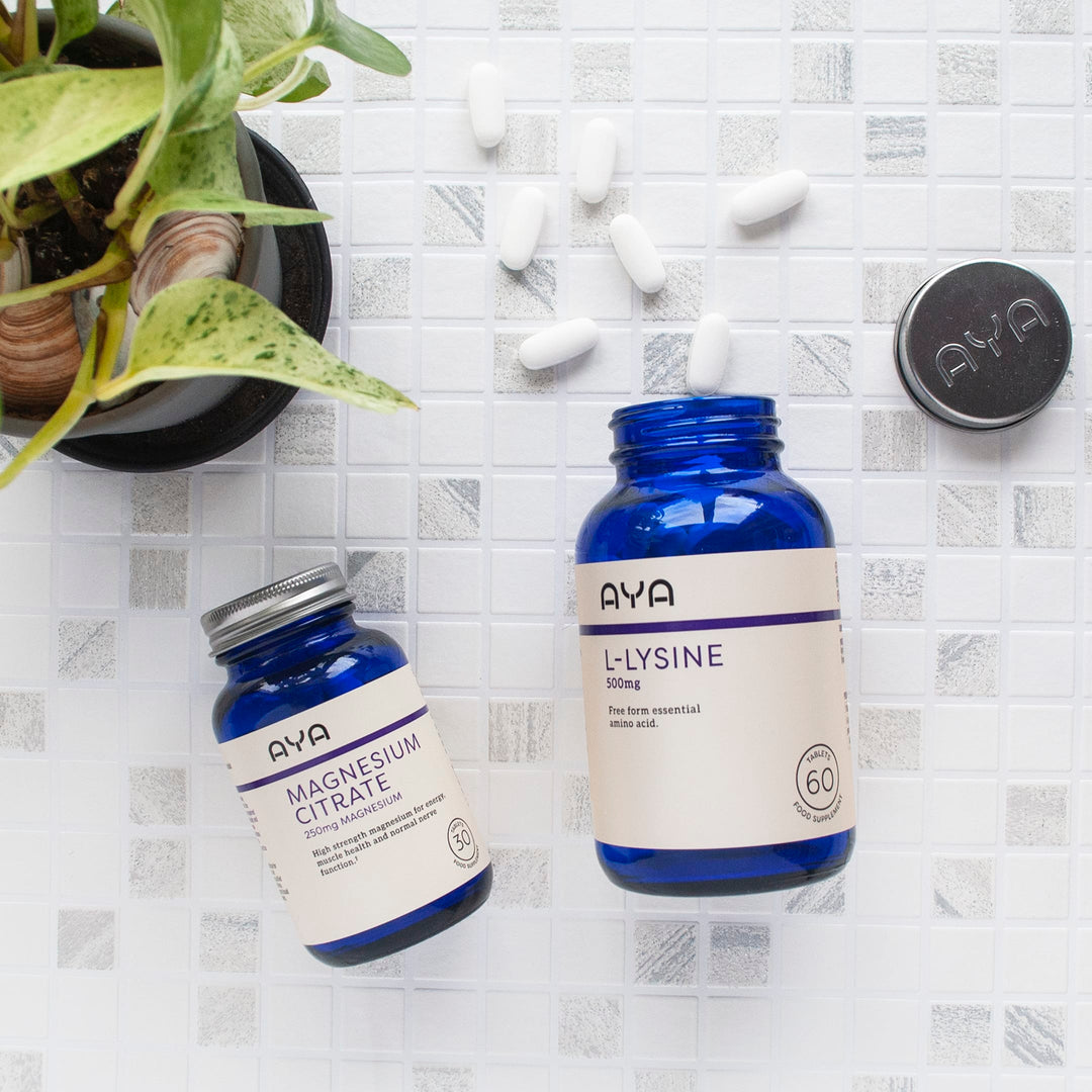 AYA L-Lysine 500mg 60 Tablets Vitamins &amp; Supplements AYA L-Lysine 500mg 60 Tablets | Amino Acid Supplement Ireland