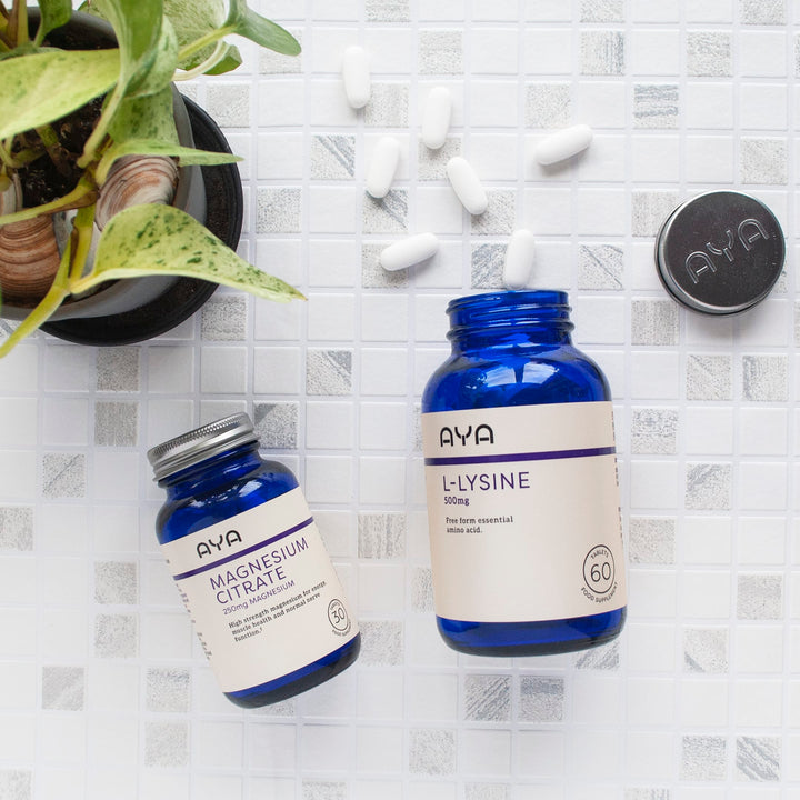 AYA L-Lysine 500mg 60 Tablets Vitamins &amp; Supplements AYA L-Lysine 500mg 60 Tablets | Amino Acid Supplement Ireland