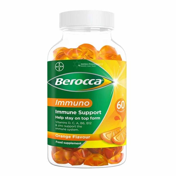 Berocca Immuno Orange Gummies 60 Pack Vitamins & Supplements Berocca Immuno Orange Gummies 60 Pack