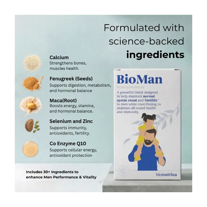Bionutrica BioMan 60 Tablets Vitamins &amp; Supplements Bionutrica BioMan 60 Tablets | Men’s Multivitamin &amp; Antioxidants