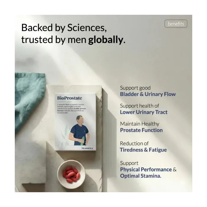 Bionutrica BioProstate 60 Tablets Vitamins &amp; Supplements Bionutrica BioProstate 60 Tablets | Men’s Prostate Support
