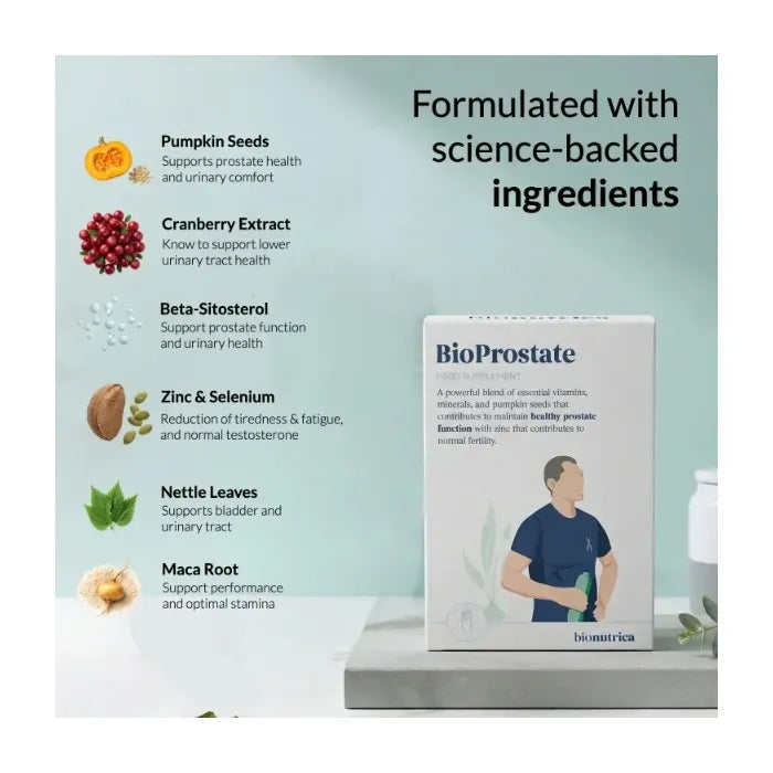 Bionutrica BioProstate 60 Tablets Vitamins &amp; Supplements Bionutrica BioProstate 60 Tablets | Men’s Prostate Support
