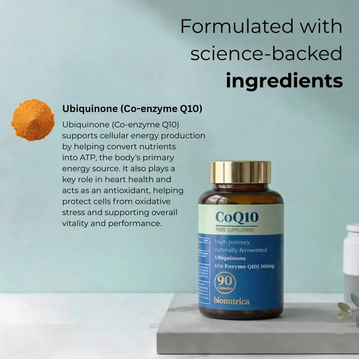 Bionutrica CoQ10 300mg 90 Capsules Vitamins &amp; Supplements Bionutrica CoQ10 300mg 90 Capsules | High Strength CoQ10
