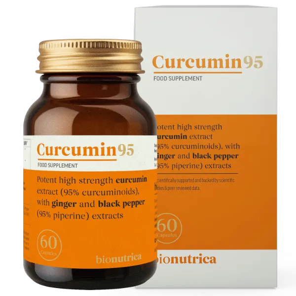 Bionutrica Curcumin 95 60 Capsules Vitamins &amp; Supplements Bionutrica Curcumin 95 60 Capsules | Turmeric &amp; Piperine Supplement