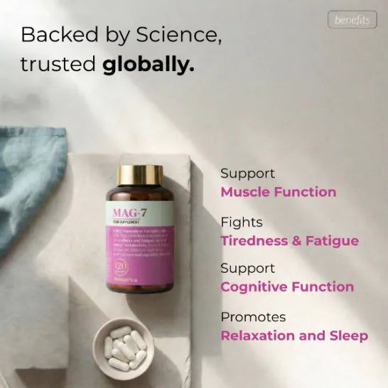 Bionutrica MAG-7 120 Capsules Vitamins &amp; Supplements Bionutrica MAG-7 120 Capsules | 6-in-1 Magnesium Complex