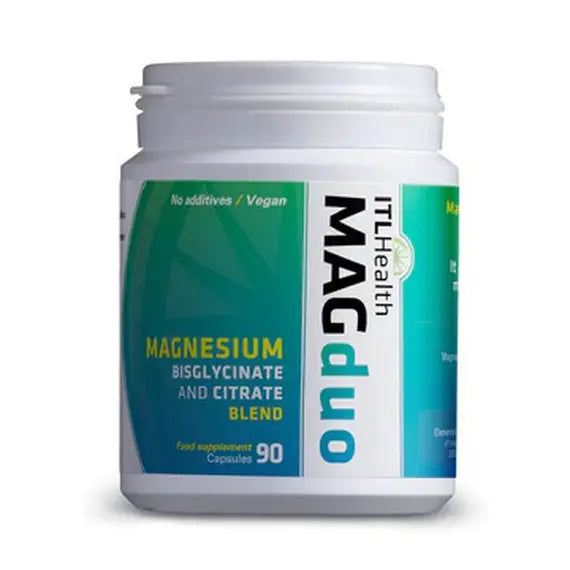 MAGduo Magnesium Bisglycinate &amp; Citrate 90 Capsules Vitamins &amp; Supplements Magnesium Bisglycinate &amp; Citrate Capsules – 90 Count | MAGduo