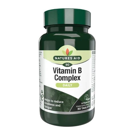 Natures Aid Vitamin B Complex Daily 90 Tablets Vitamins & Supplements