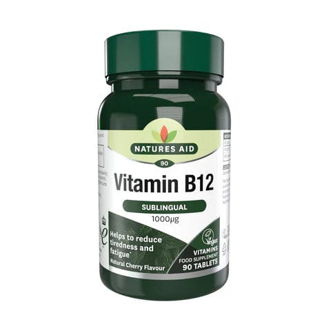 Natures Aid Vitamin B12 1000mcg Methylcobalamin 90s Vitamins & Supplements