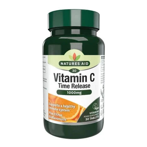 Natures Aid Vitamin C 1000mg Time Release Tablets-30 Vitamins & Supplements Natures Aid Vitamin C 1000mg Time Release Tablets-30