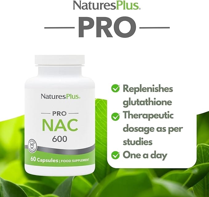 Natures Plus NAC 600mg Capsules 60 Vitamins &amp; Supplements Natures Plus NAC 600mg Capsules 60 | NAC Supplement Ireland