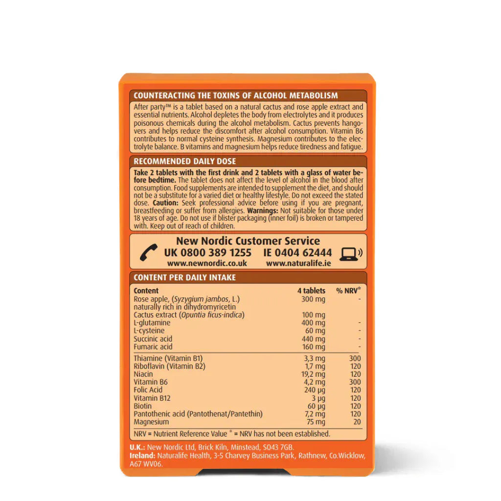 New Nordic After Party 30 Vitamins & Supplements New Nordic After Party 30