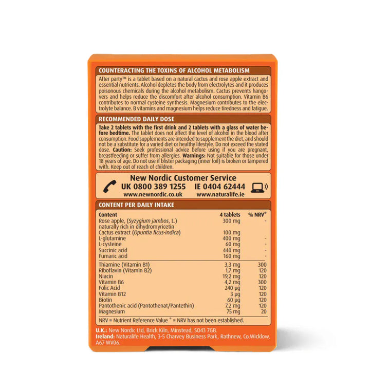 New Nordic After Party 30 Vitamins & Supplements New Nordic After Party 30