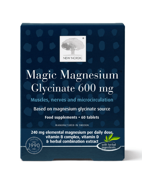 New Nordic Magic Magnesium Glycinate 600mg 60s Vitamins & Supplements