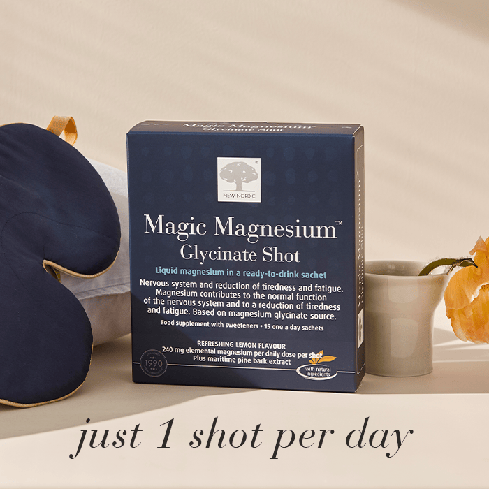 New Nordic Magic Magnesium Glycinate Shot 15 Sachets Vitamins &amp; Supplements New Nordic Magic Magnesium Glycinate Shot 15 Sachets