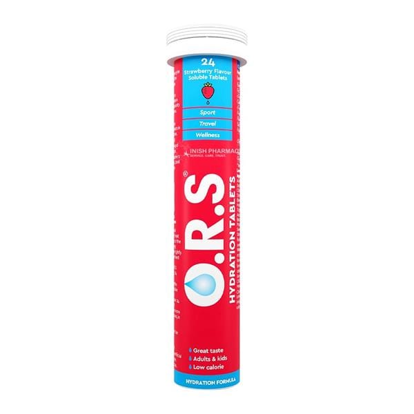 O.R.S. Hydration Tablets Strawberry Flavour 24 Pack Vitamins & Supplements O.R.S. Hydration Tablets Strawberry Flavour 24 Pack