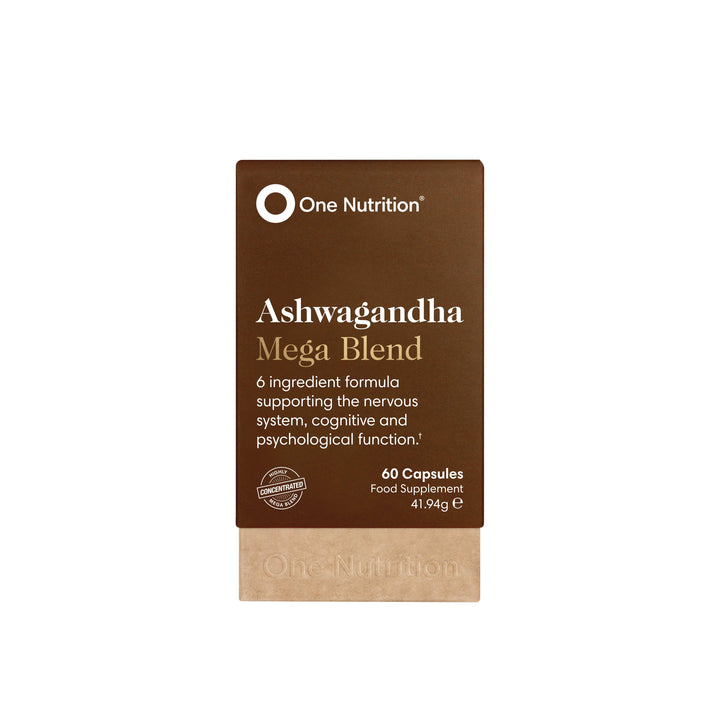 One Nutrition Ashwagandha Mega Blend Capsules 60 Vitamins &amp; Supplements One Nutrition Ashwagandha Mega Blend 60 Capsules | Lir Pharmacy