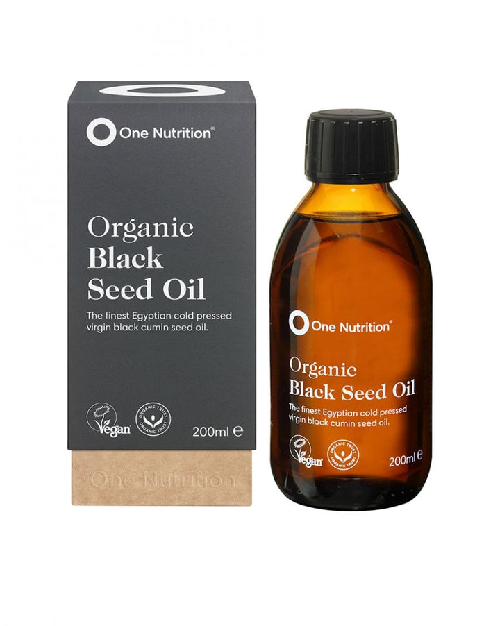 One Nutrition Organic Black Seed Oil (200ml) Vitamins & Supplements