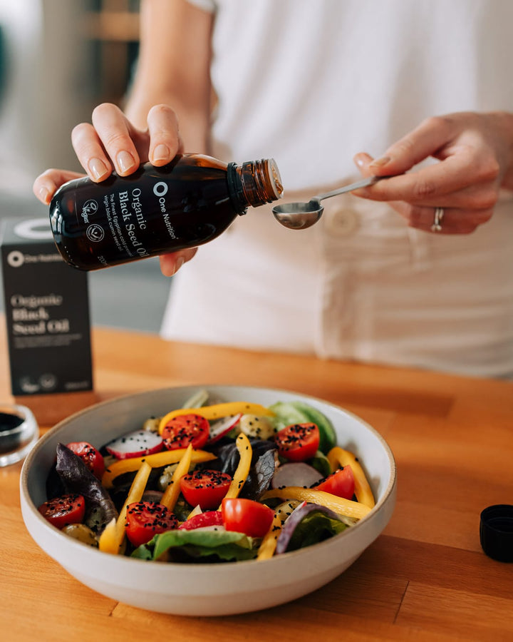 One Nutrition Organic Black Seed Oil (200ml) Vitamins &amp; Supplements One Nutrition Organic Black Seed Oil (200ml)