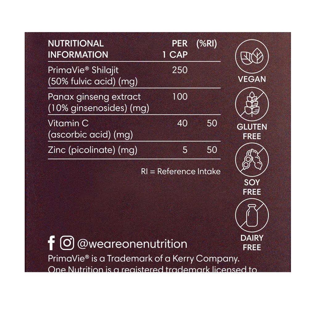 One Nutrition Shilajit 50 Capsules Vitamins &amp; Supplements One Nutrition Shilajit 50 Capsules Ireland | Natural Energy &amp; Vitality