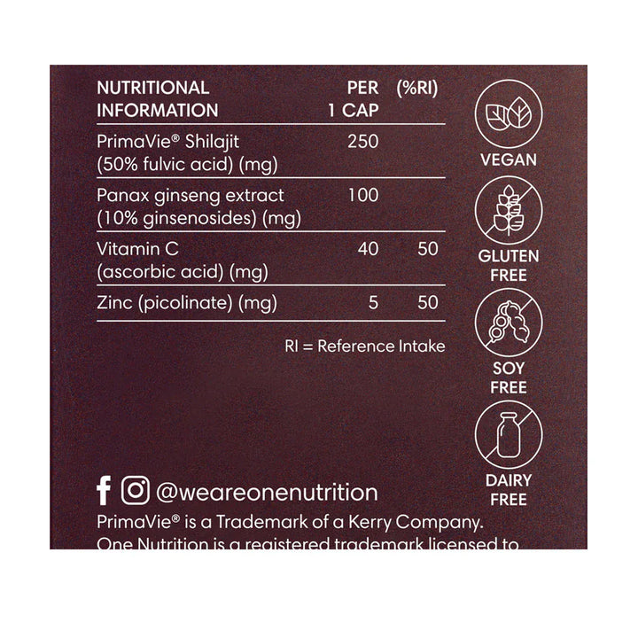 One Nutrition Shilajit 50 Capsules Vitamins &amp; Supplements One Nutrition Shilajit 50 Capsules Ireland | Natural Energy &amp; Vitality