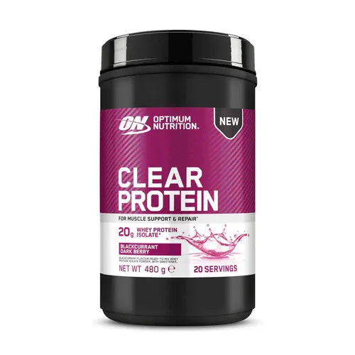 Optimum Nutrition Clear Protein Whey Isolate Blackcurrant 480g Vitamins &amp; Supplements Optimum Nutrition Clear Protein Whey Isolate Blackcurrant 480g