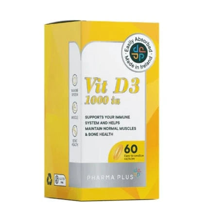 PHARMA PLUS Vit D3 1000 iu (60) Vitamins &amp; Supplements PHARMA PLUS Vit D3 1000 iu (60)