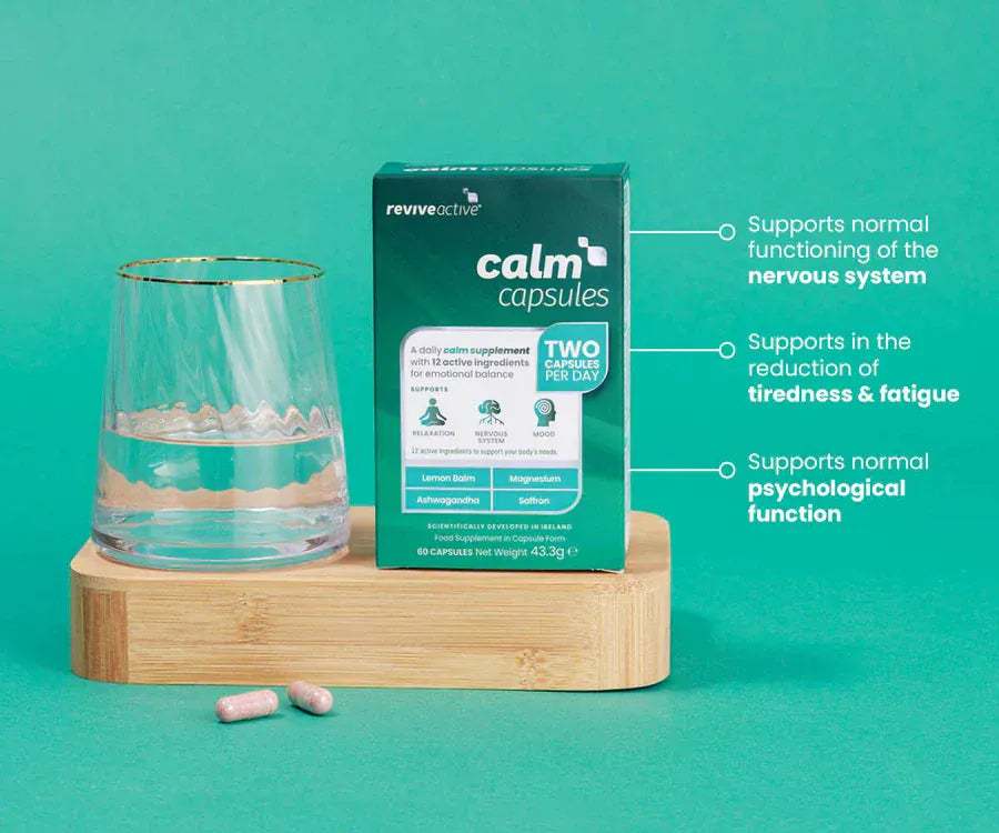 Revive Active Calm Capsules 60 Vitamins &amp; Supplements Revive Active Calm Capsules 60 Ireland | Relaxation Support Supplement
