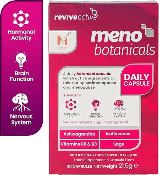 Revive Active Meno Botanicals 30 Capsules Vitamins &amp; Supplements Revive Active Meno Botanicals 30 Capsules Ireland | Menopause Support