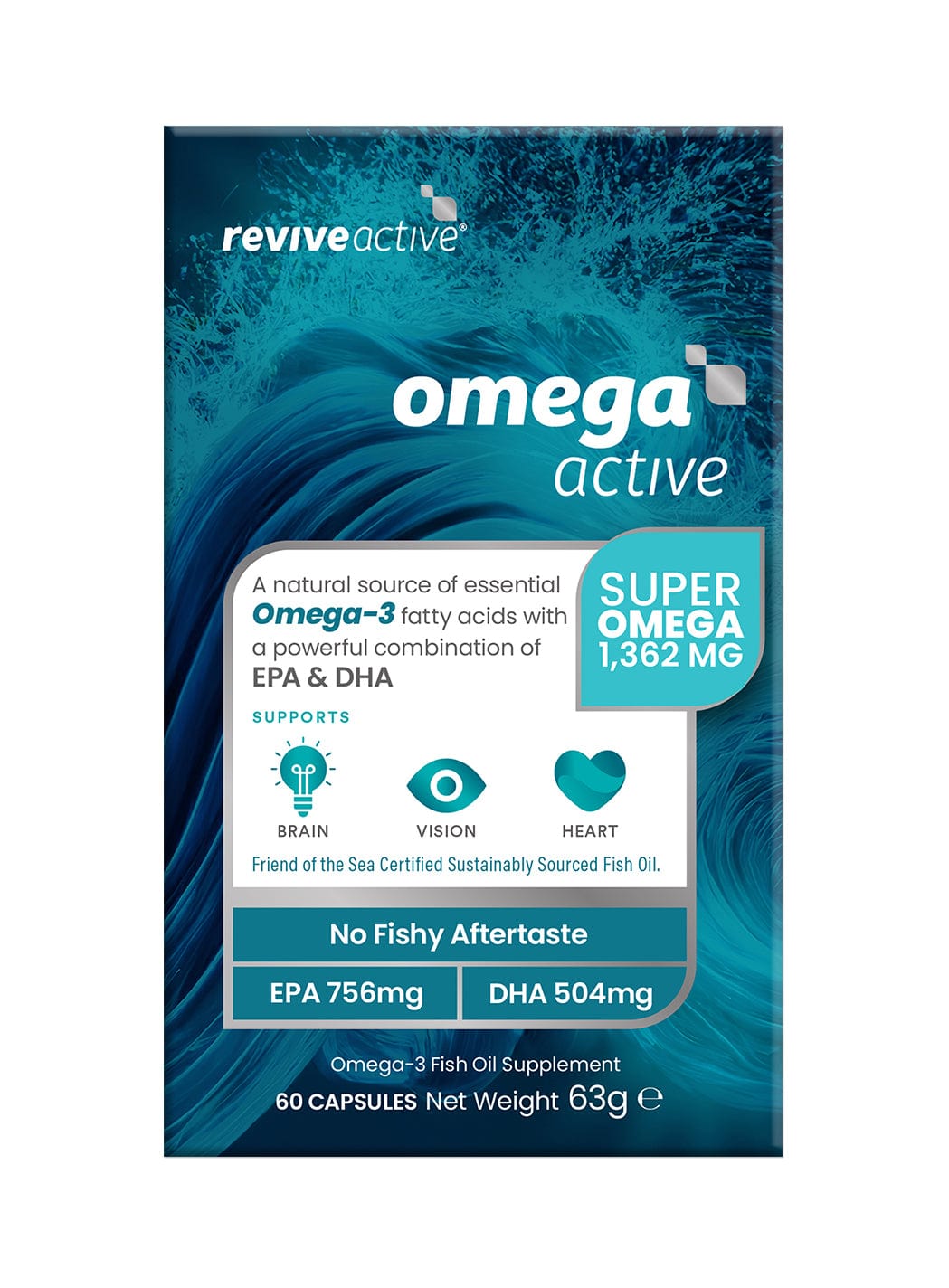 Revive Active Omega Active 60 Capsules Vitamins & Supplements