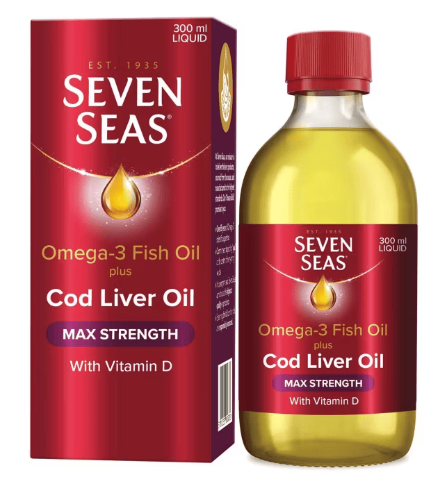 Seven Seas Maximum Strength Cod Liver Oil 300ml Vitamins &amp; Supplements Seven Seas Maximum Strength Cod Liver Oil 300ml | Omega 3 Ireland