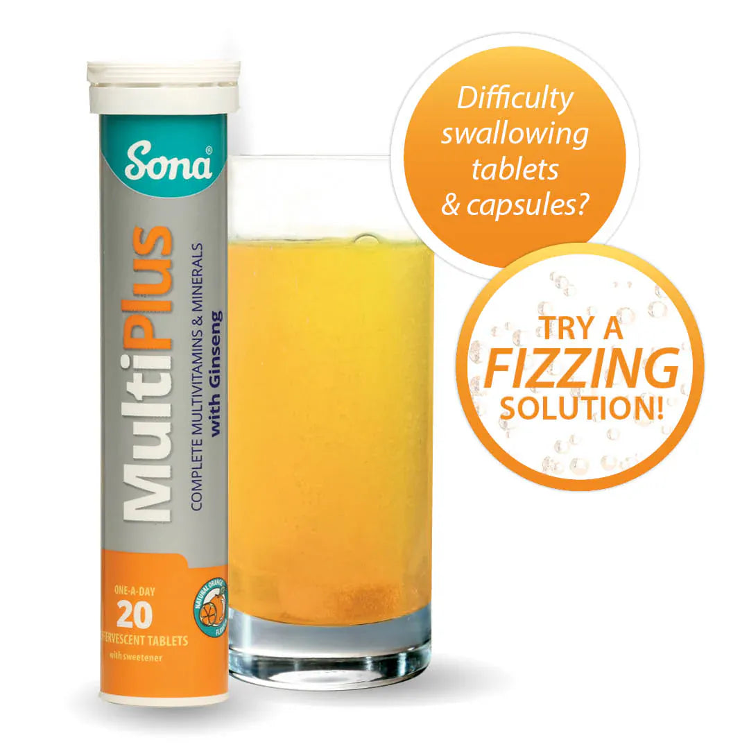 Sona MultiPlus Effervescent 20 Tablets Vitamins &amp; Supplements Sona MultiPlus Effervescent Tablets 20 | Multivitamin Drink