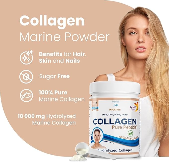 Swedish Nutra Marine Collagen Powder 300g Vitamins & Supplements