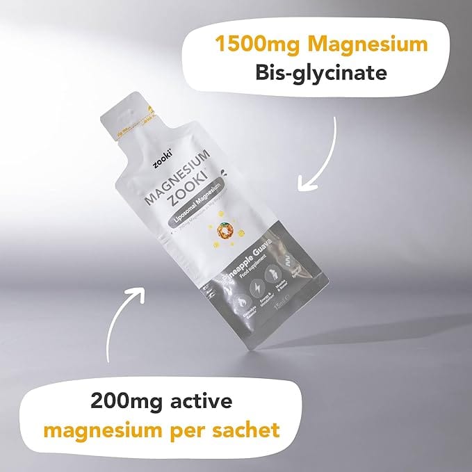 Zooki Magnesium Bis-Glycinate Liquid Sachets 30 Vitamins & Supplements