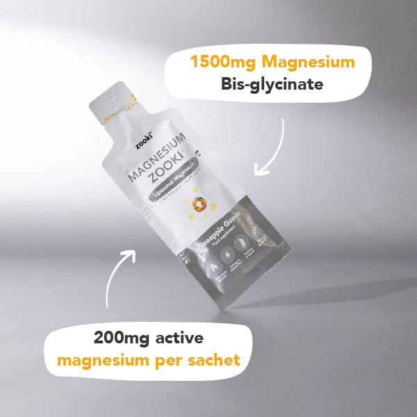 Zooki Magnesium Bis-Glycinate Liquid Sachets 30 Vitamins & Supplements