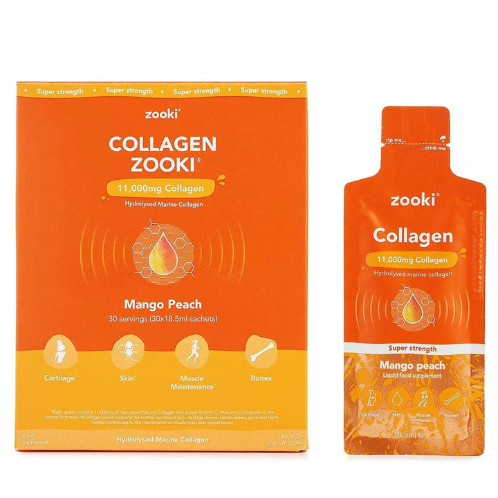 Zooki Super Strength Collagen Mango Peach 30 Vitamins & Supplements