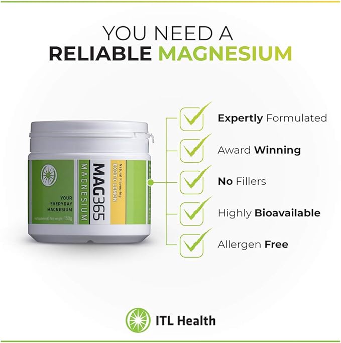 MAG365 Magnesium Exotic Lemon (150g) | Mag365 Ireland Vitamins & Supplements