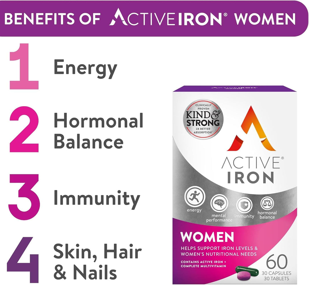 Active Iron & B Complex For Women 60 Womens Health