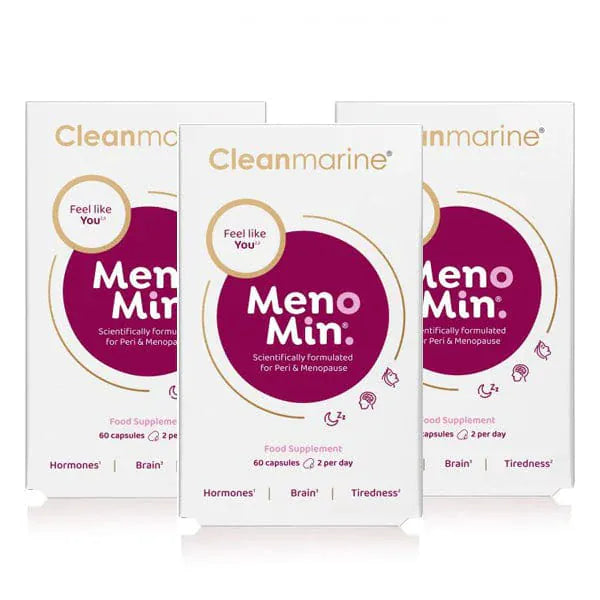 Cleanmarine MenoMin Menopause Supplement Bundle (3 Month Supply) Womens Health Cleanmarine MenoMin 60 Capsules x 3 Bundle Ireland | Menopause Support