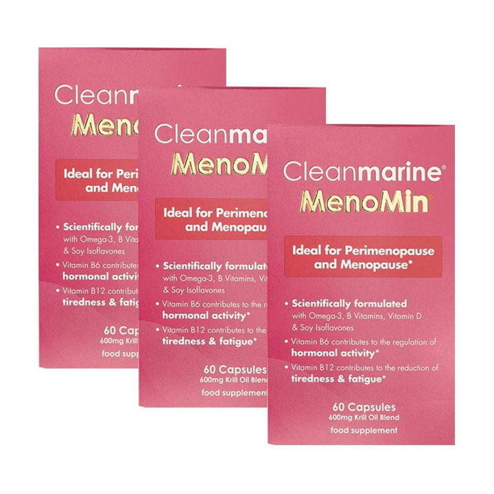 Cleanmarine Menopause MenoMin Caps Bundle 60 x 3 Womens Health Cleanmarine Menopause MenoMin Caps (60) | Special Offer